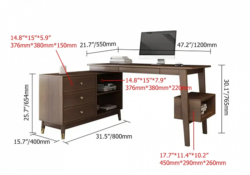 Письменный стол двусторонний desk001 - фото
